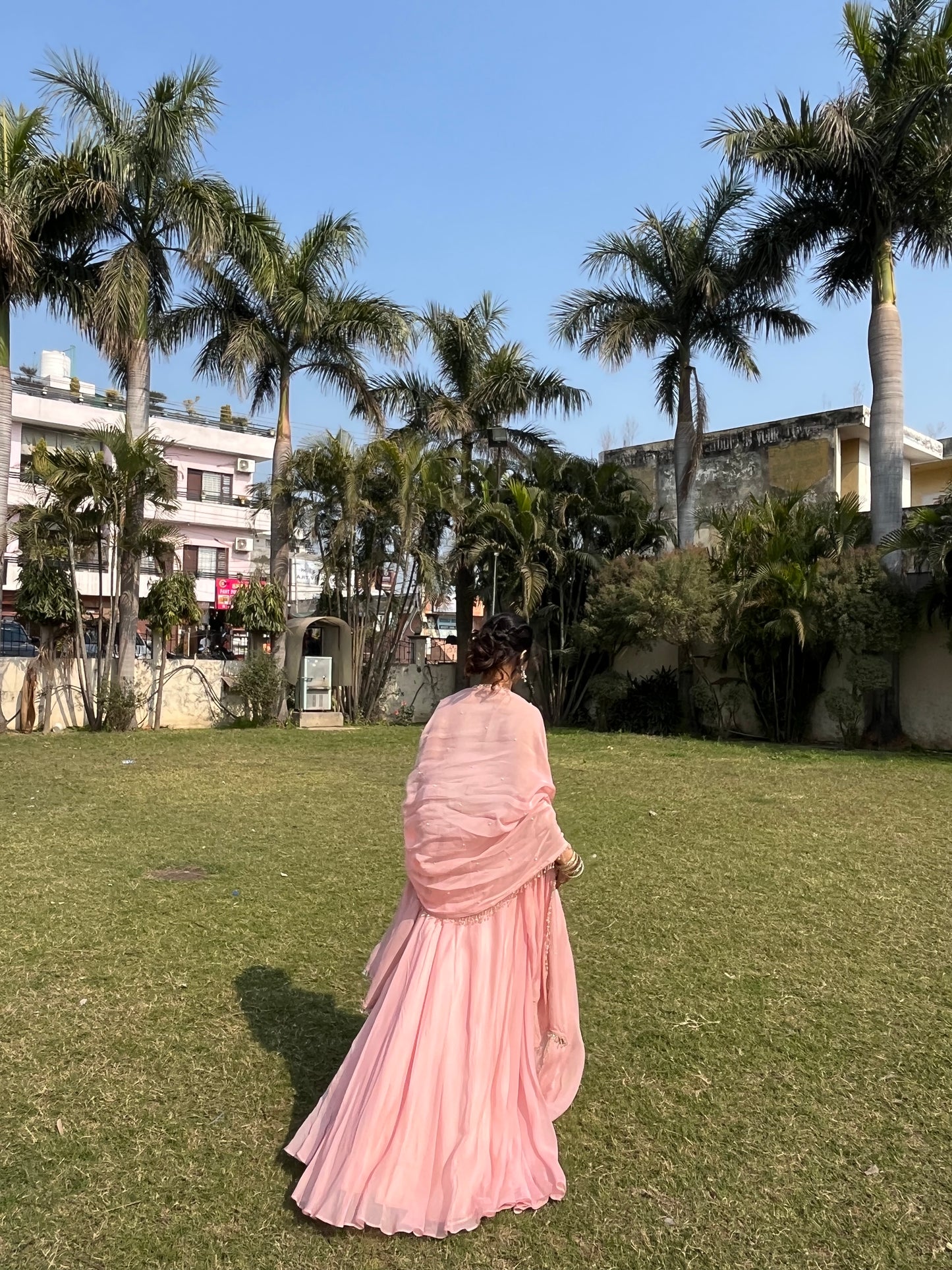 Favoured Petals Blouse and Lehenga and Dupatta Set